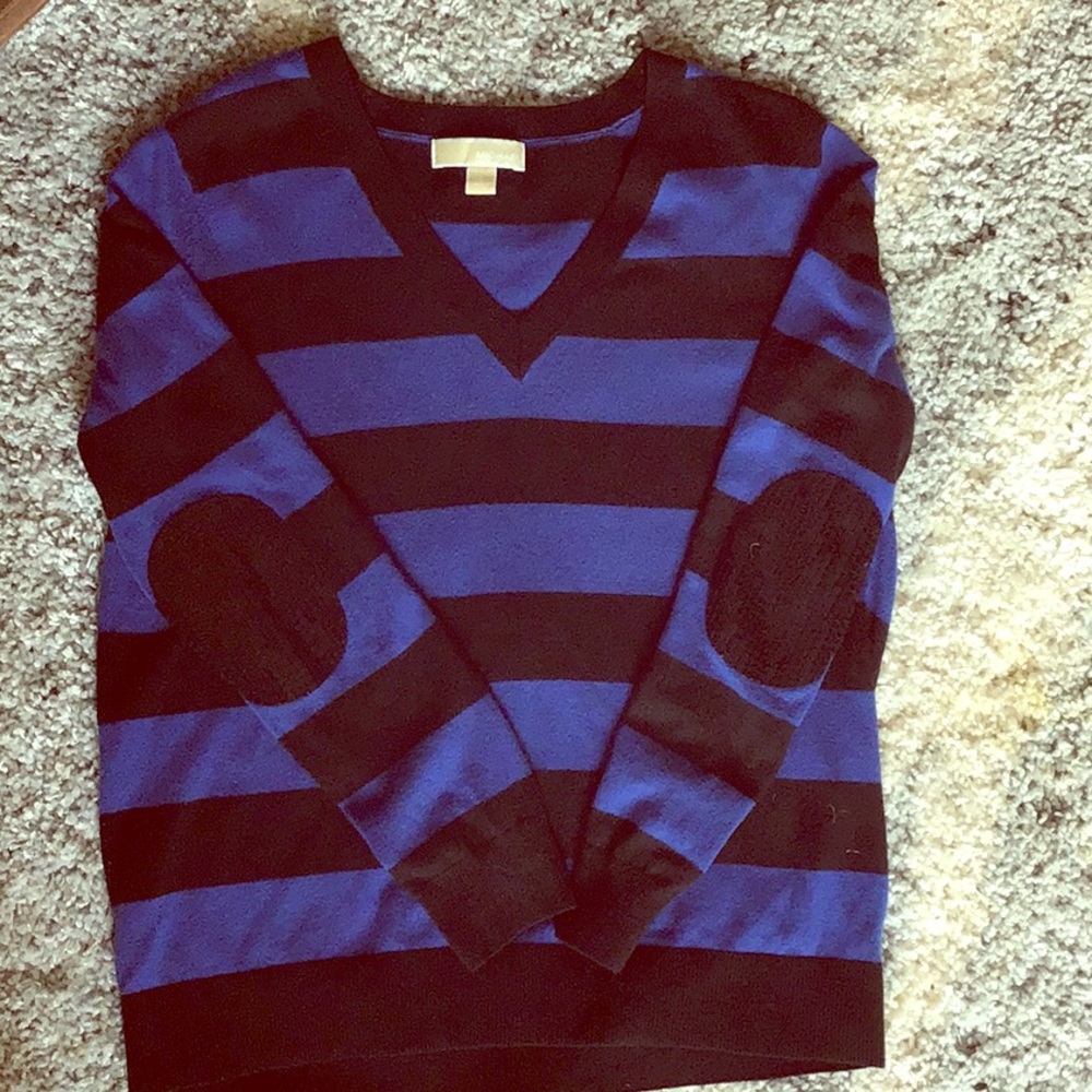Michael Kors sweater with sequin elbow patches